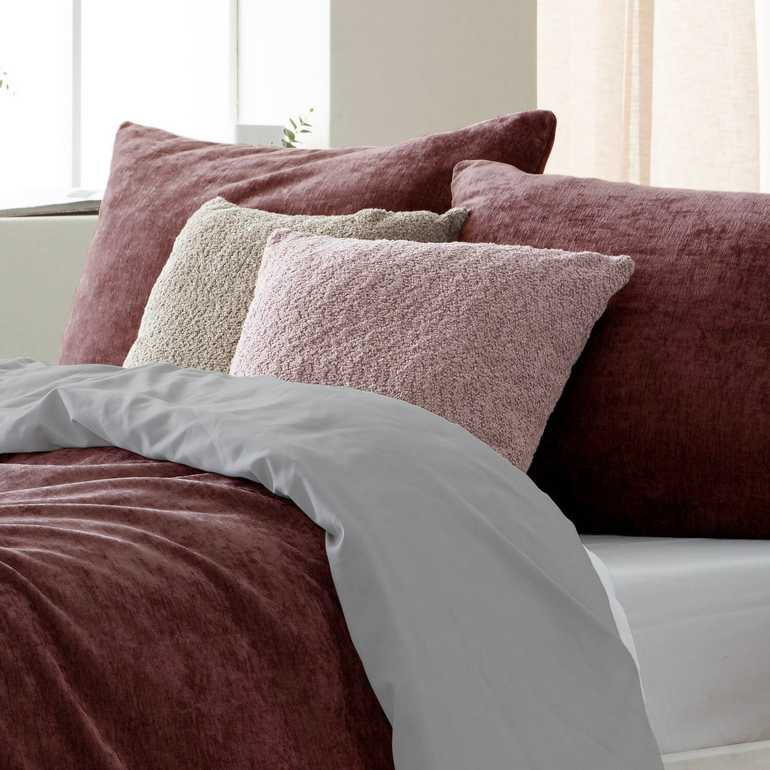 Housse de couette velvet terracota