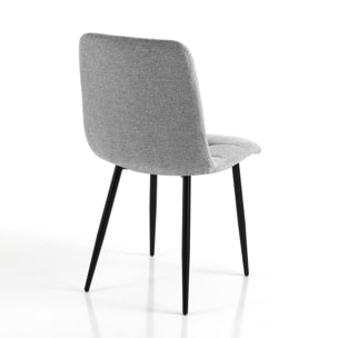 TOMASUCCI set 4 sedie FAFFY GREY