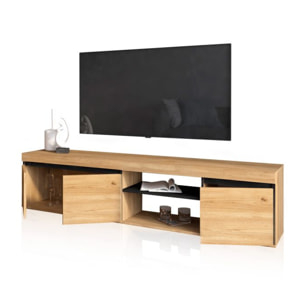 Mueble TV Ebos 160 Roble Nude - Ceniza