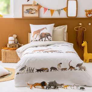 Taie d'oreiller arche de Noé - Blanc