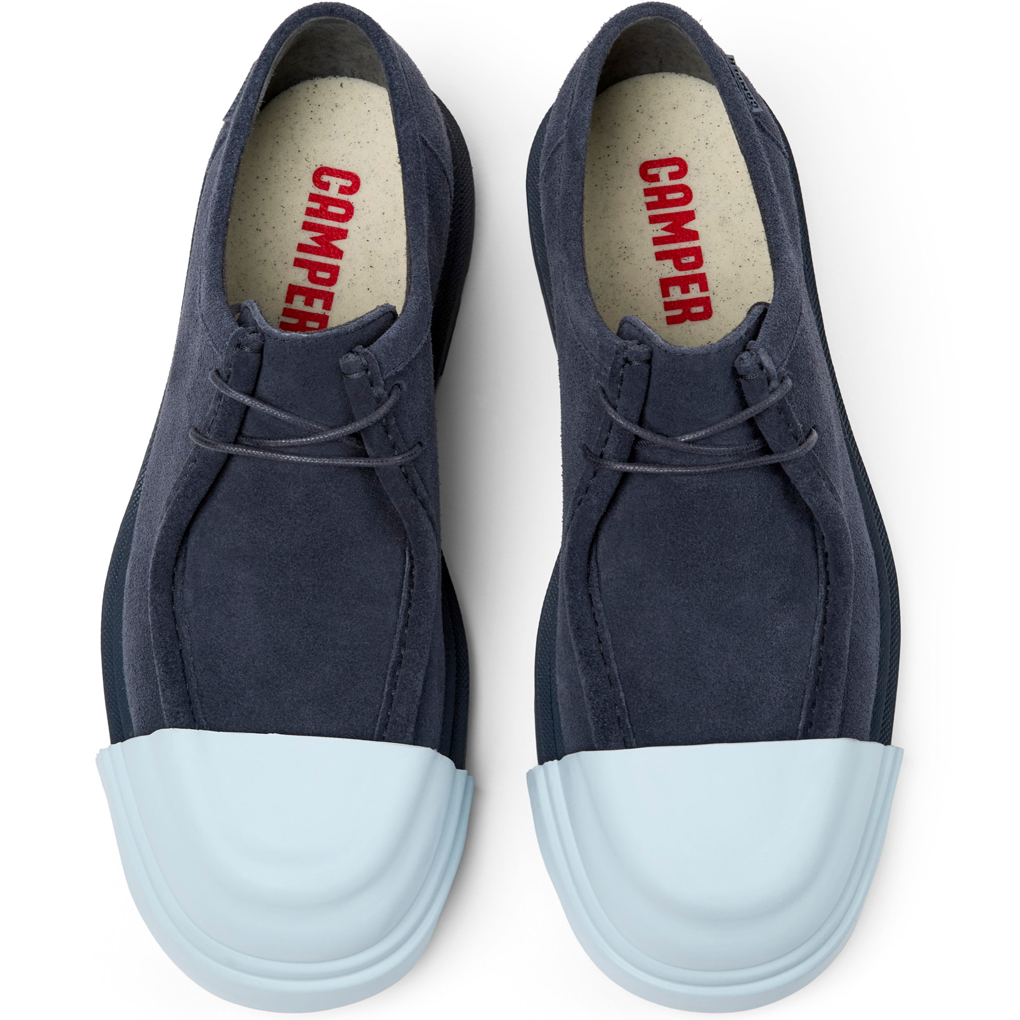 Zapatos de cordones - CAMPER Junction - Azul - Piel de ante