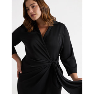Fiorella Rubino - Vestito a portafoglio - JOY - Nero