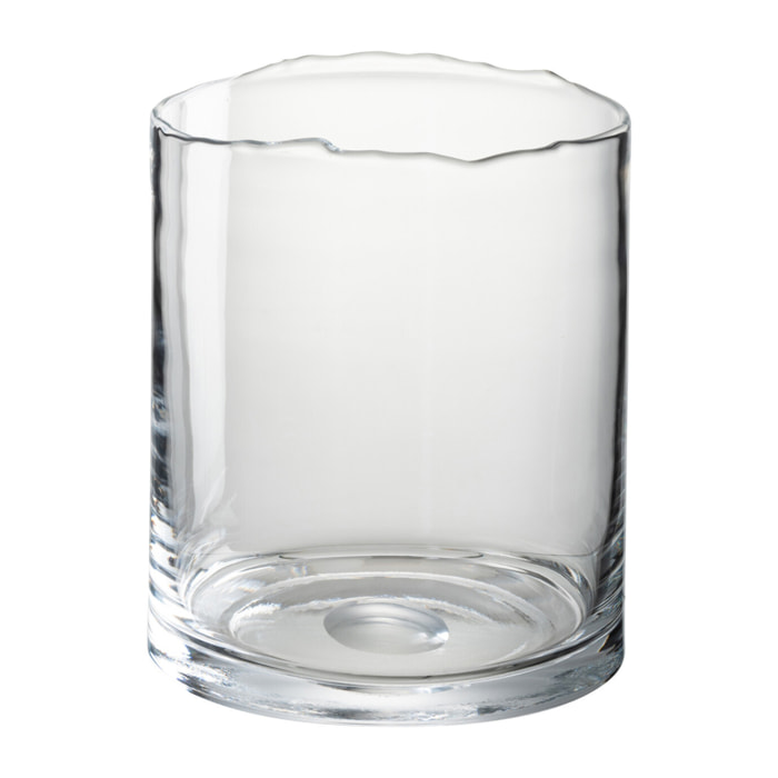 J-Line photophore Bord Irrégulier Bas - verre - transparent