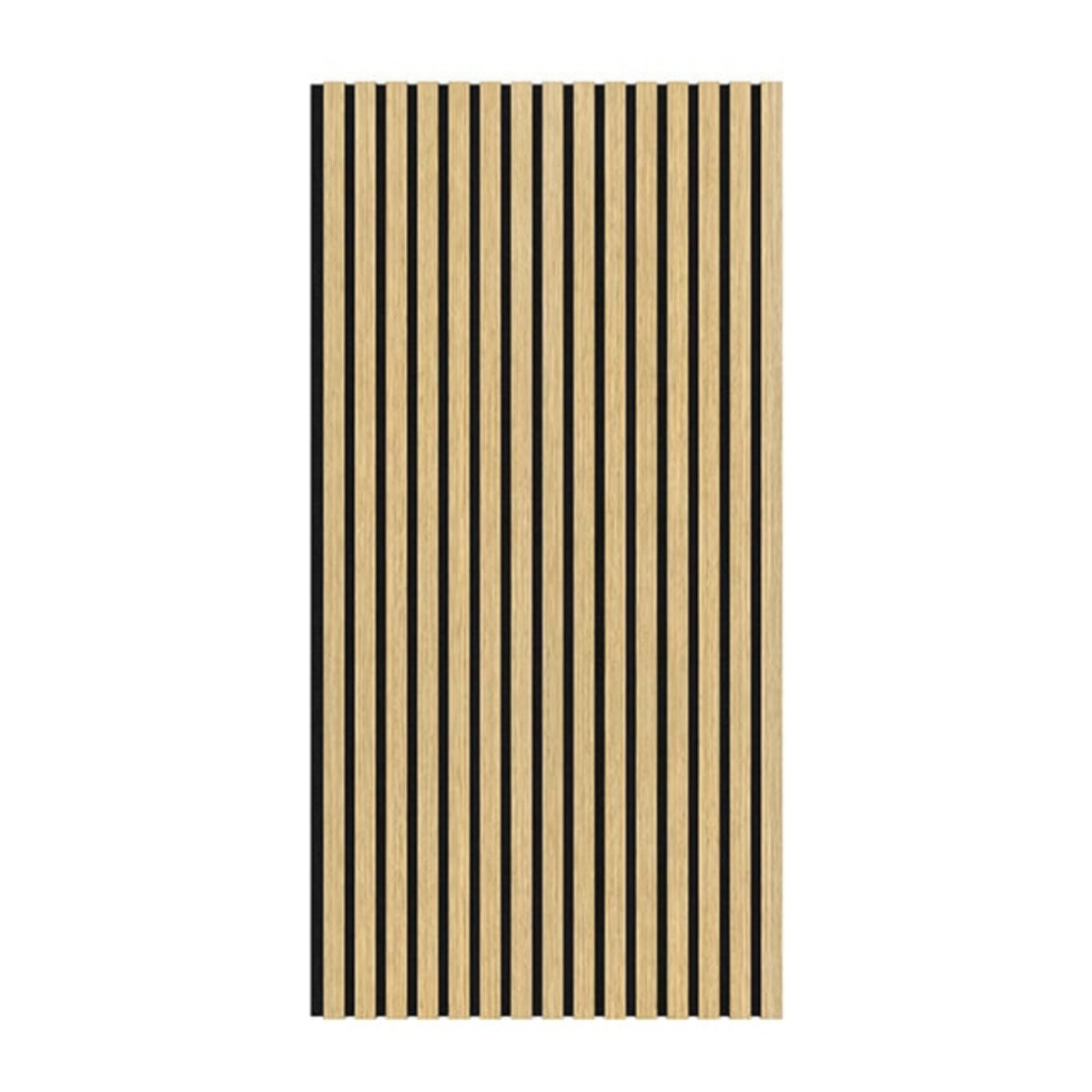 Panneau acoustique mural d'intérieur 60x120 cm en MDF sur feutre polyester, décor chêne blanc, 0,72 m2 (SATAKUPANWOT612)