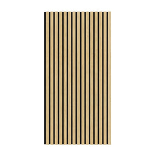 Panneau acoustique mural d'intérieur 60x120 cm en MDF sur feutre polyester, décor chêne blanc, 0,72 m2 (SATAKUPANWOT612)
