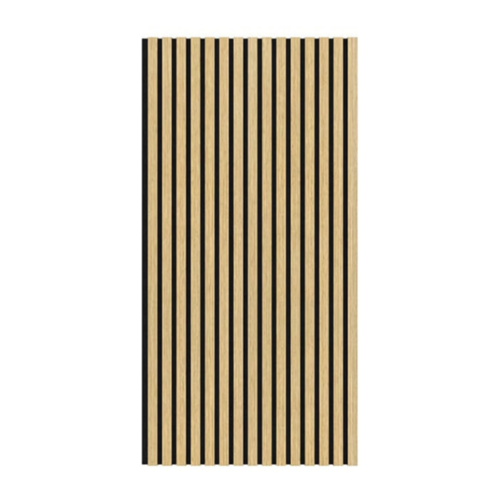 Panneau acoustique mural d'intérieur 60x120 cm en MDF sur feutre polyester, décor chêne blanc, 0,72 m2 (SATAKUPANWOT612)