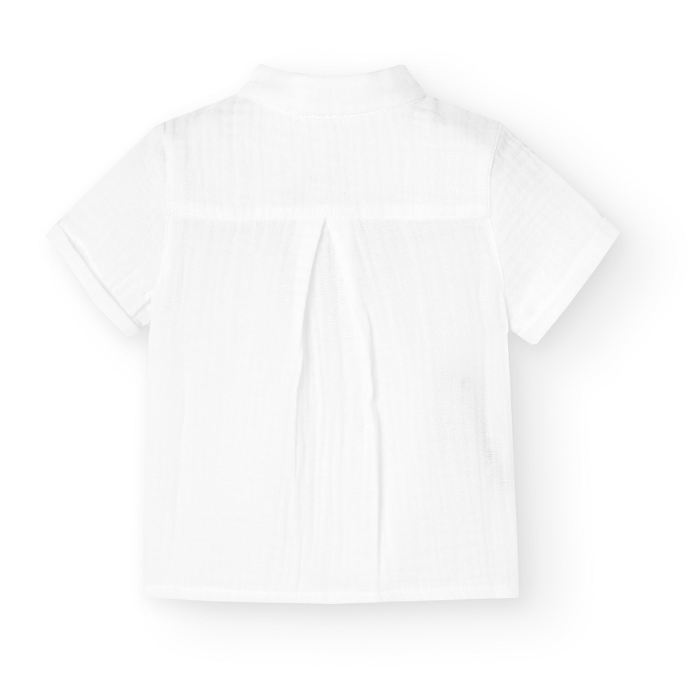 Conjunto combinado bebÃ© niÃ±o, algodÃ³n liso, blanco, cuello