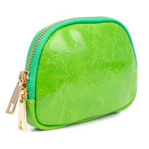 Baratili portafoglio borsetta donna. Pelle autentica Camoscio finitura lavata a pietra.