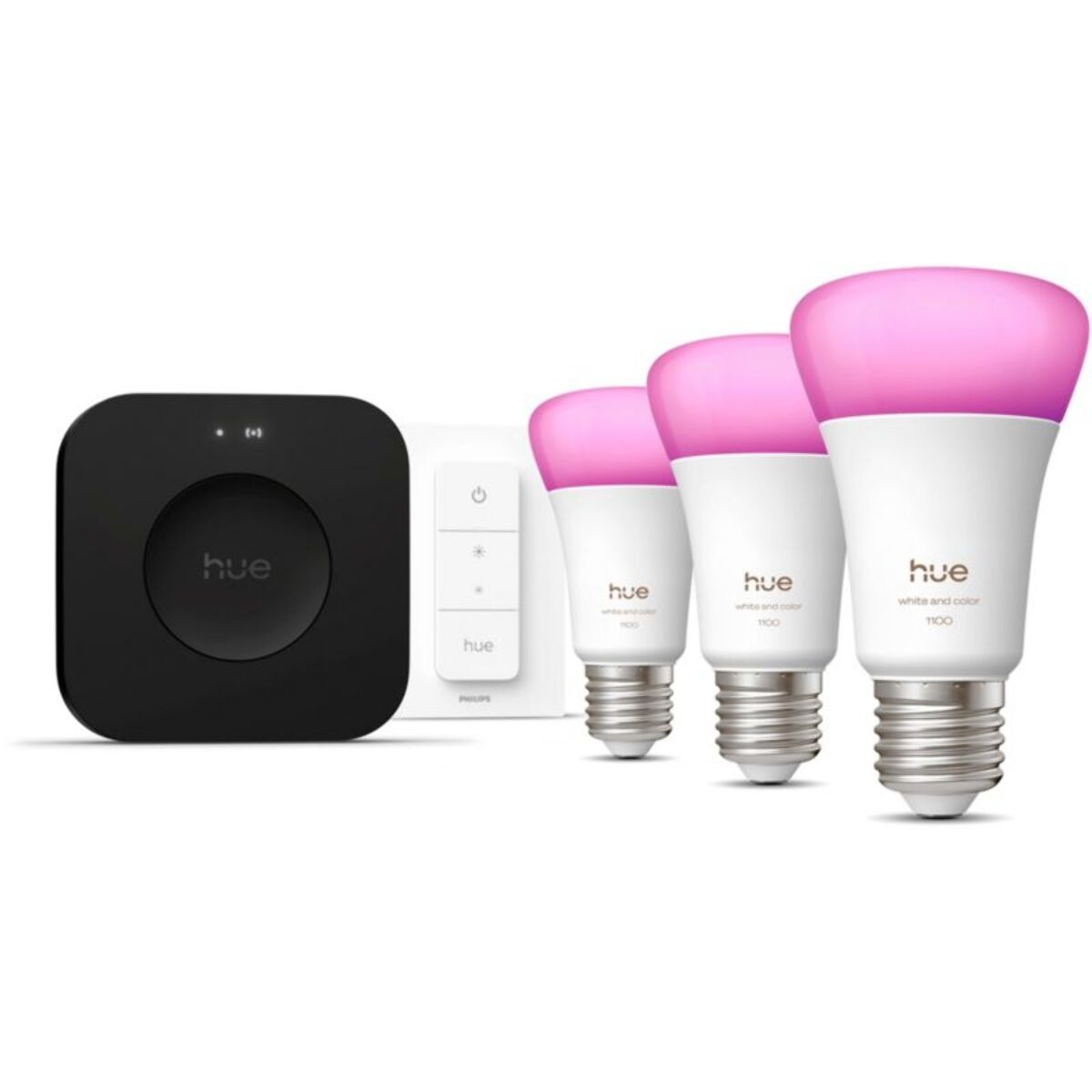 Pack PHILIPS HUE 3/E27 White&Color Ambiance+Pont+TLC