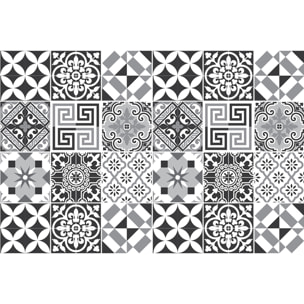 Stickers décoration Meuble - Sticker adhésif Cuisine Salon - 24 STICKERS CARRELAGES MEUBLE LUCIANITO