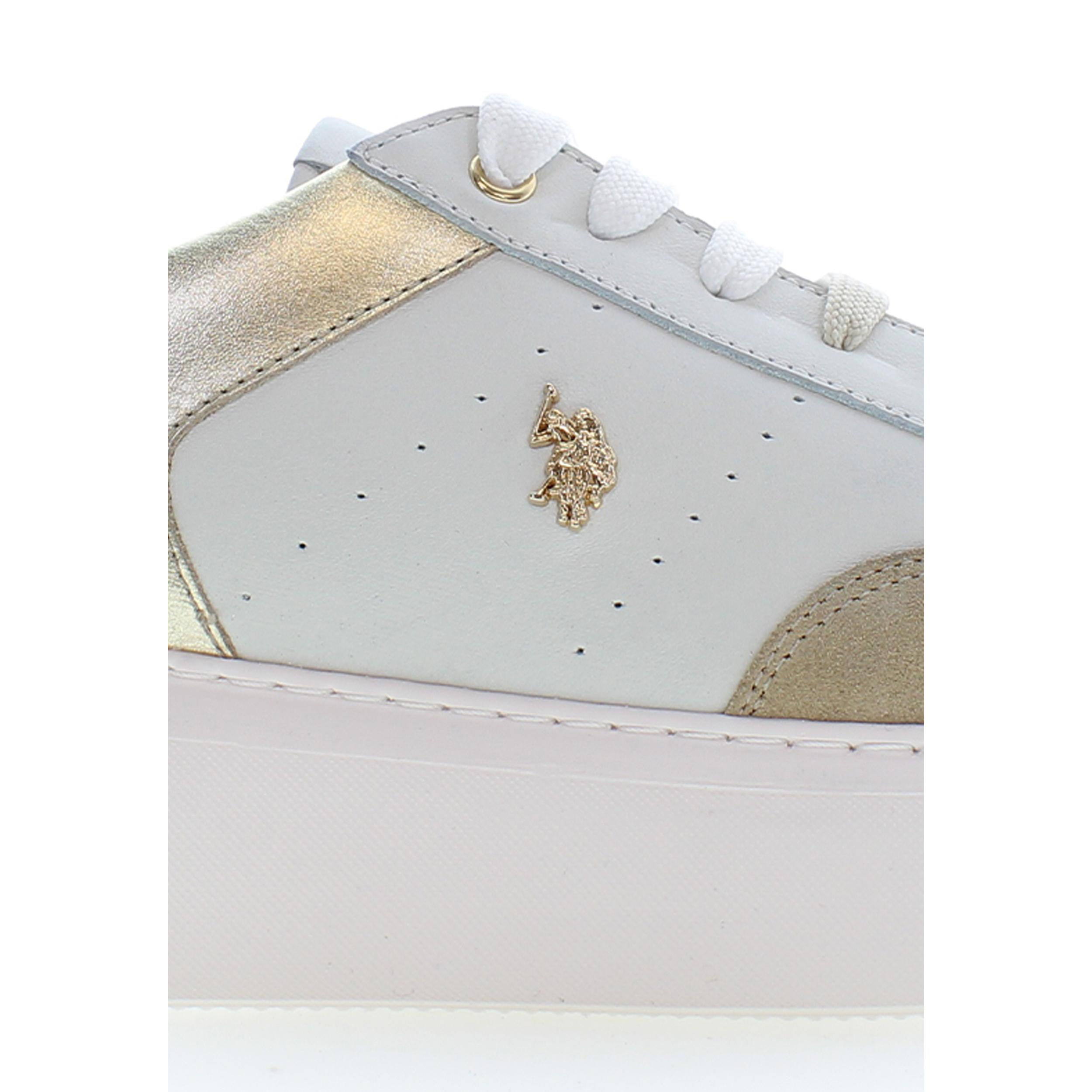 Sneakers U.S. Polo Assn Light Beige- Gold