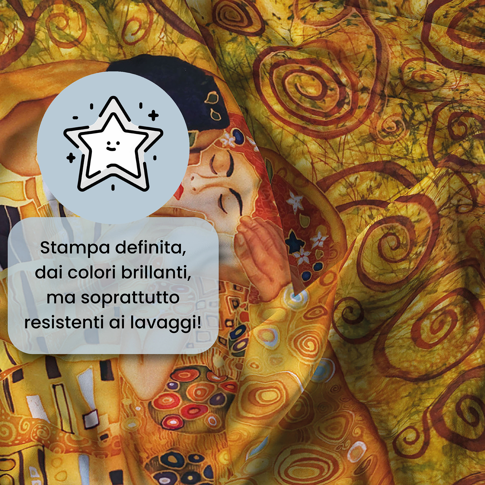 PARURE COPRIPIUMINO ARTE, STAMPA DIGITALE, 100% MICROFIBRA - MATRIMONIALE