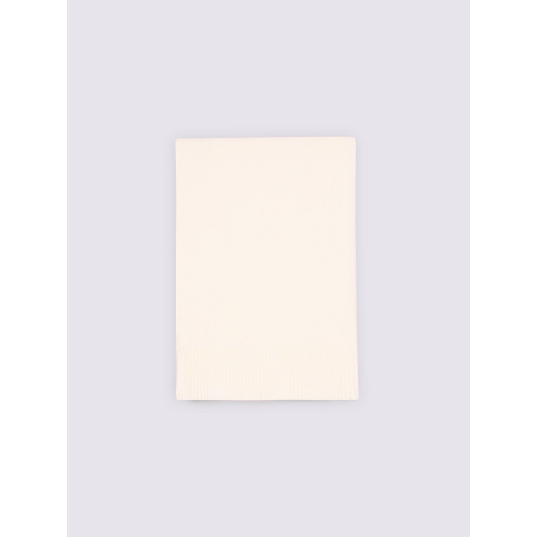 Fiorella Rubino - Sciarpa lunga con bordi a coste - Bianco