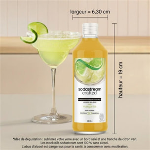 Concentré SODASTREAM mixer saveur Margarita sans alcool 330mL