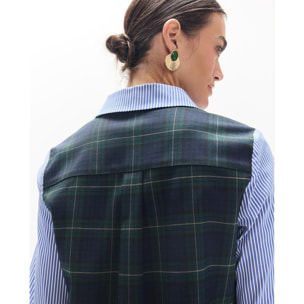 camicia a righe scozzesi