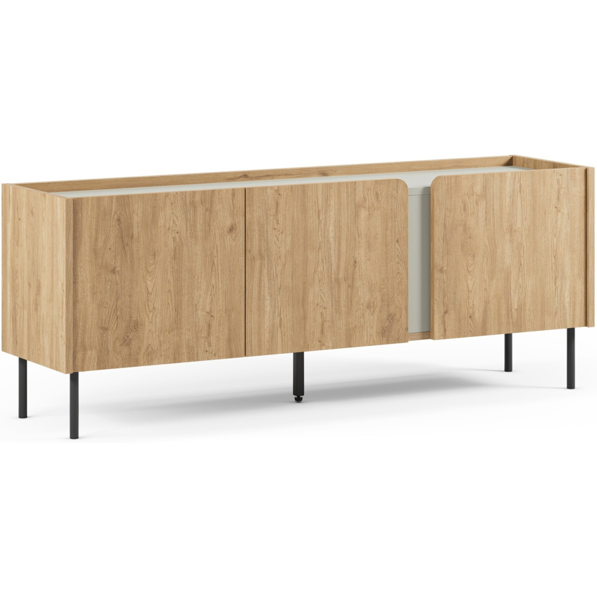 Meuble TV 3 portes bicolore - INGO