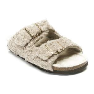 Ciabatta Mandèl Teddy Taupe