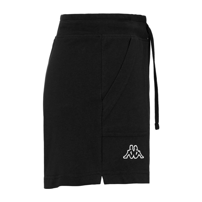 Pantaloncini Kappa Donna LOGO CABER Nero