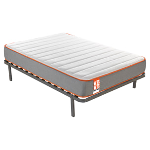 Colchón Sostenible HR Viscoelástico Soja Natural + Somier Reforzado 13 láminas Madera. Entrega, Montaje y Retirada usado incluido Pack ROCK · WHAT THE SLEEP