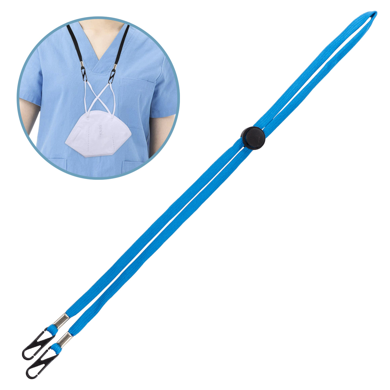 Lanyard cordino regolabile per mascherine