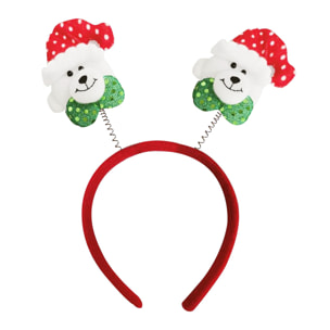 Diadema con diseño navideño.