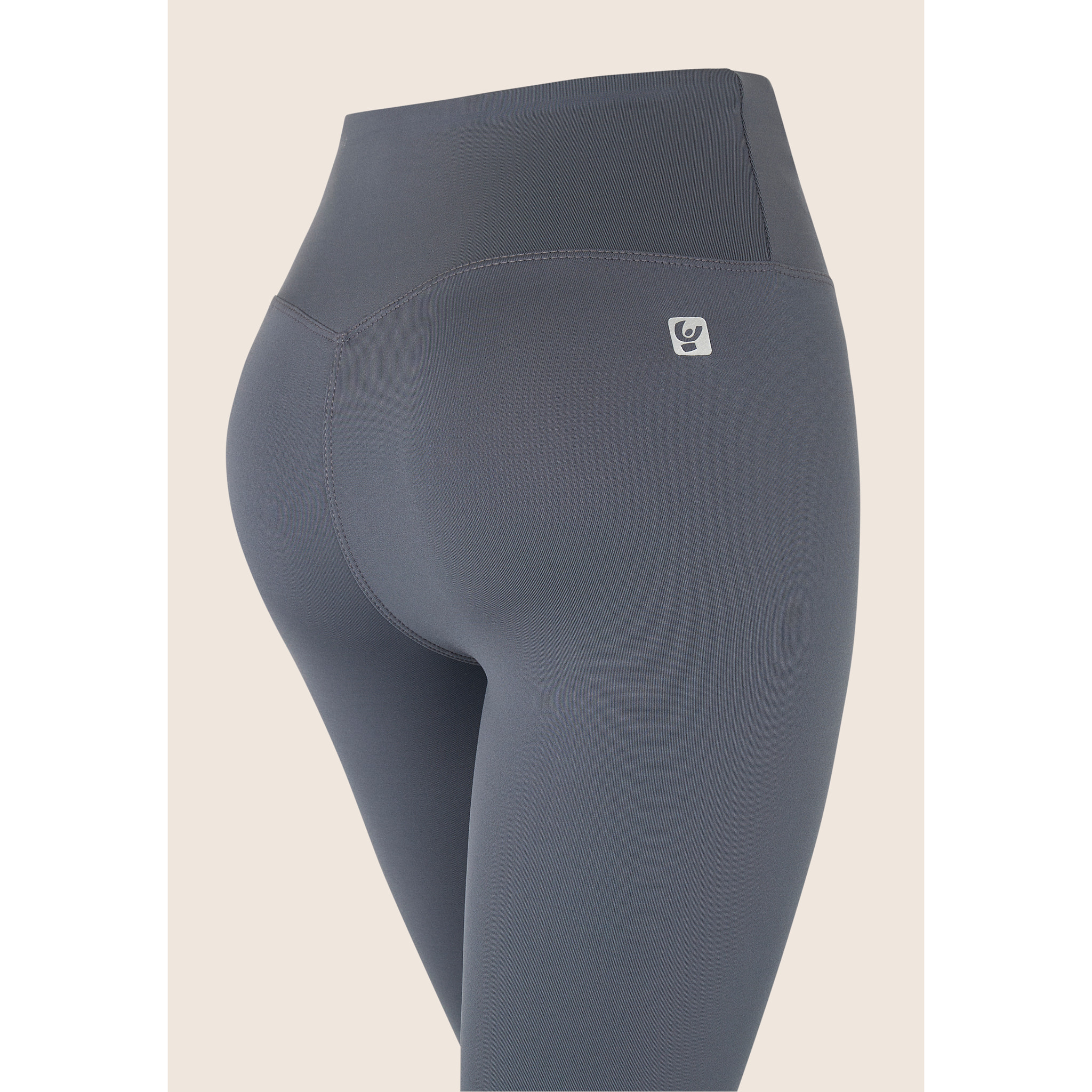 Leggings donna 7/8 vita alta in tessuto tecnico stretch