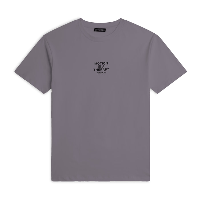 T-shirt da donna oversize in jersey con scritta stampata