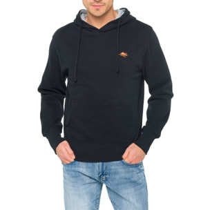 Felpa LIZARD con cappuccio in cotone Nero