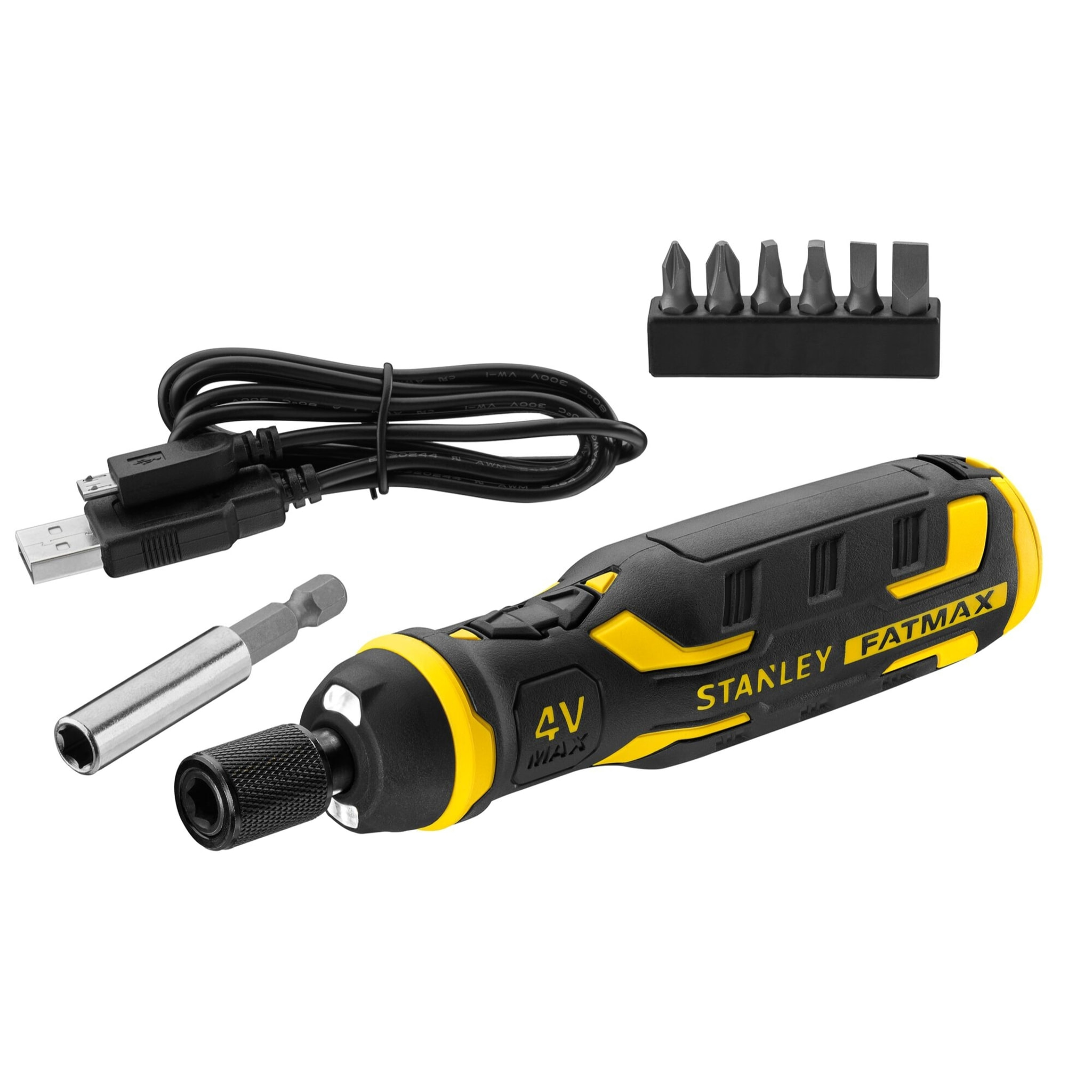 Tournevis Assisté 4V 1,5 Ah - 300 tr/min - Manche Bimatière - STANLEY FATMAX FMHT66719-0