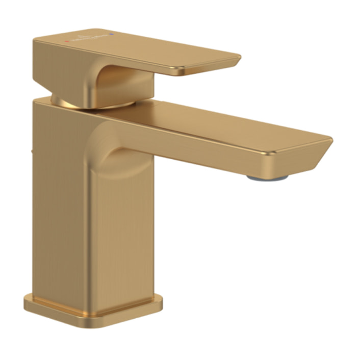 Mitigeur lavabo compact Subway 3.0 avec tirette Brushed Gold