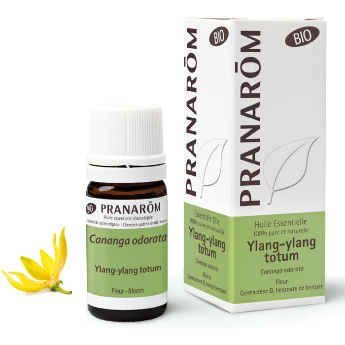Pranarom - Huile Essentielle d'Ylang-ylang totum - Bio - 5 ml