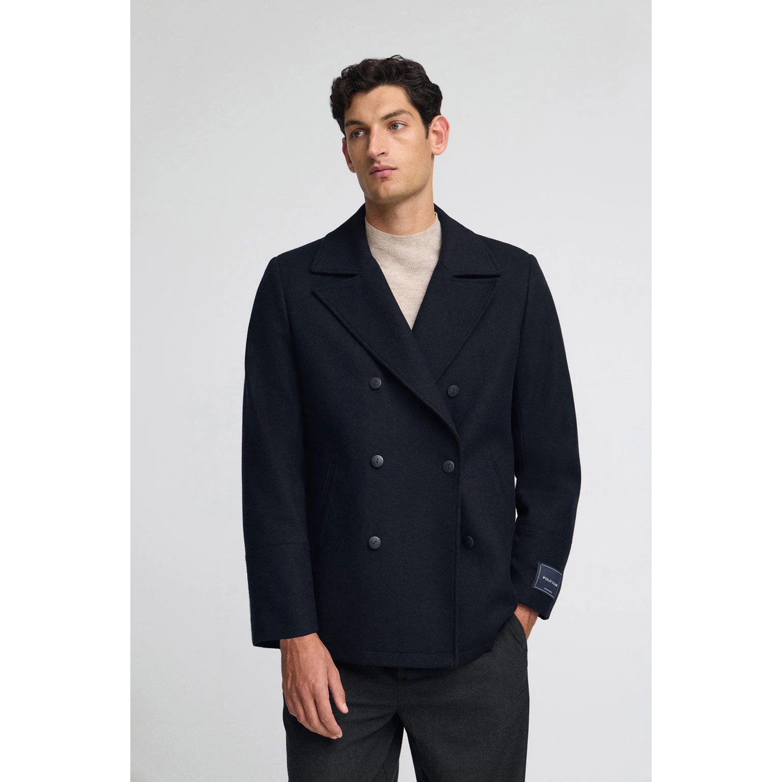 Abrigo Hanken azul marino con logo Polo Club