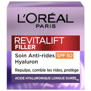 L’Oréal Paris Revitalift Filler Crème FPS50+ Repulpante Intense 50 ml