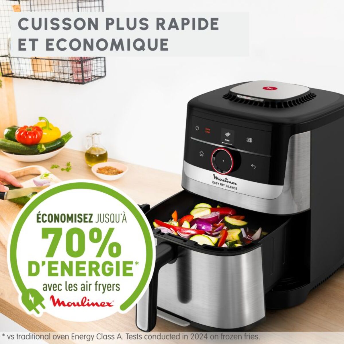 Friteuse sans huile MOULINEX Easy Fry Silence Smart 5L EZ572DF0