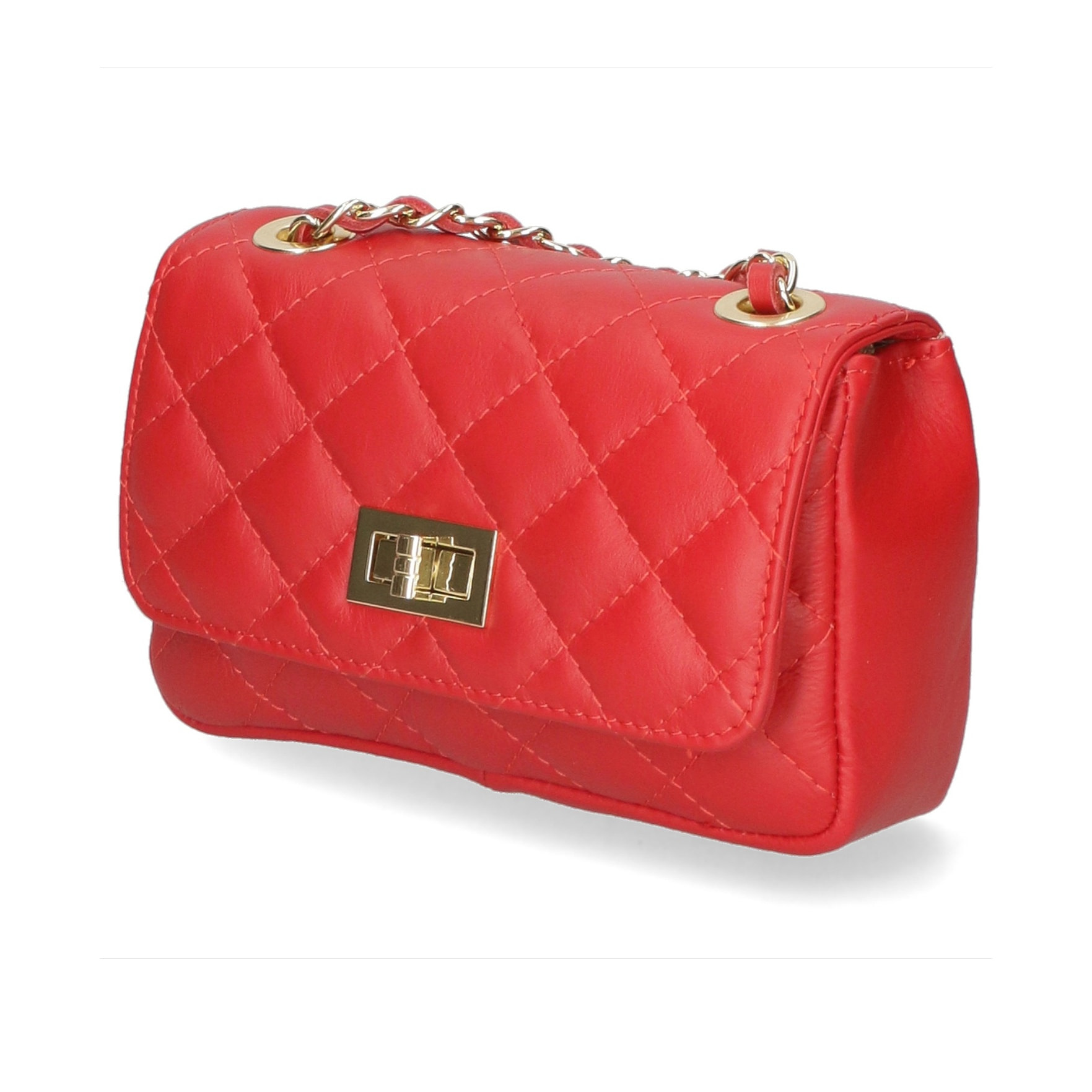 Borsa a spalla da donna - Modello Carolina - Vera pelle - 20.0 x 13.0 x 6.0 cm