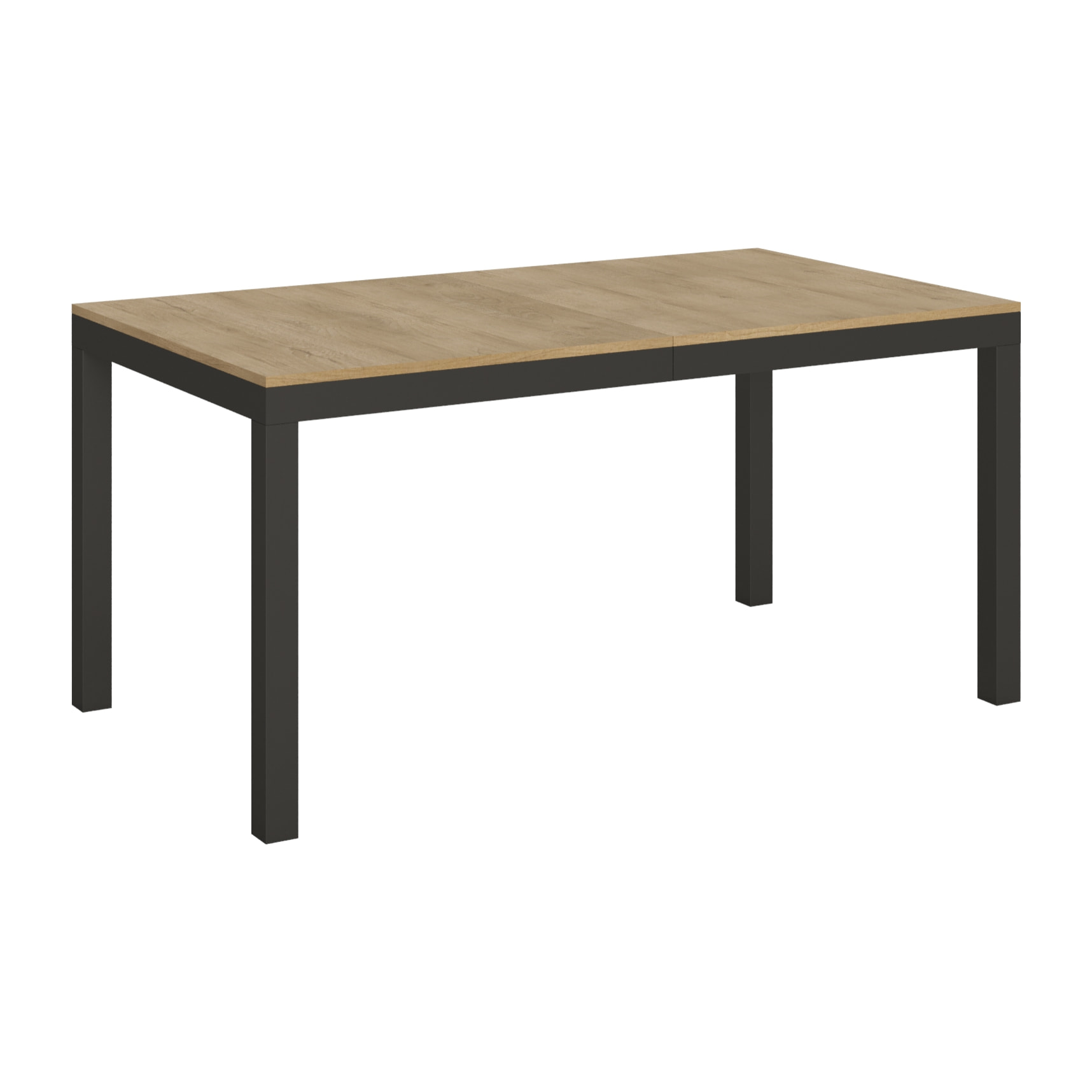 Mesa extensible 90x160/420 cm Everyday Evolution Roble Natural estructura Antracita