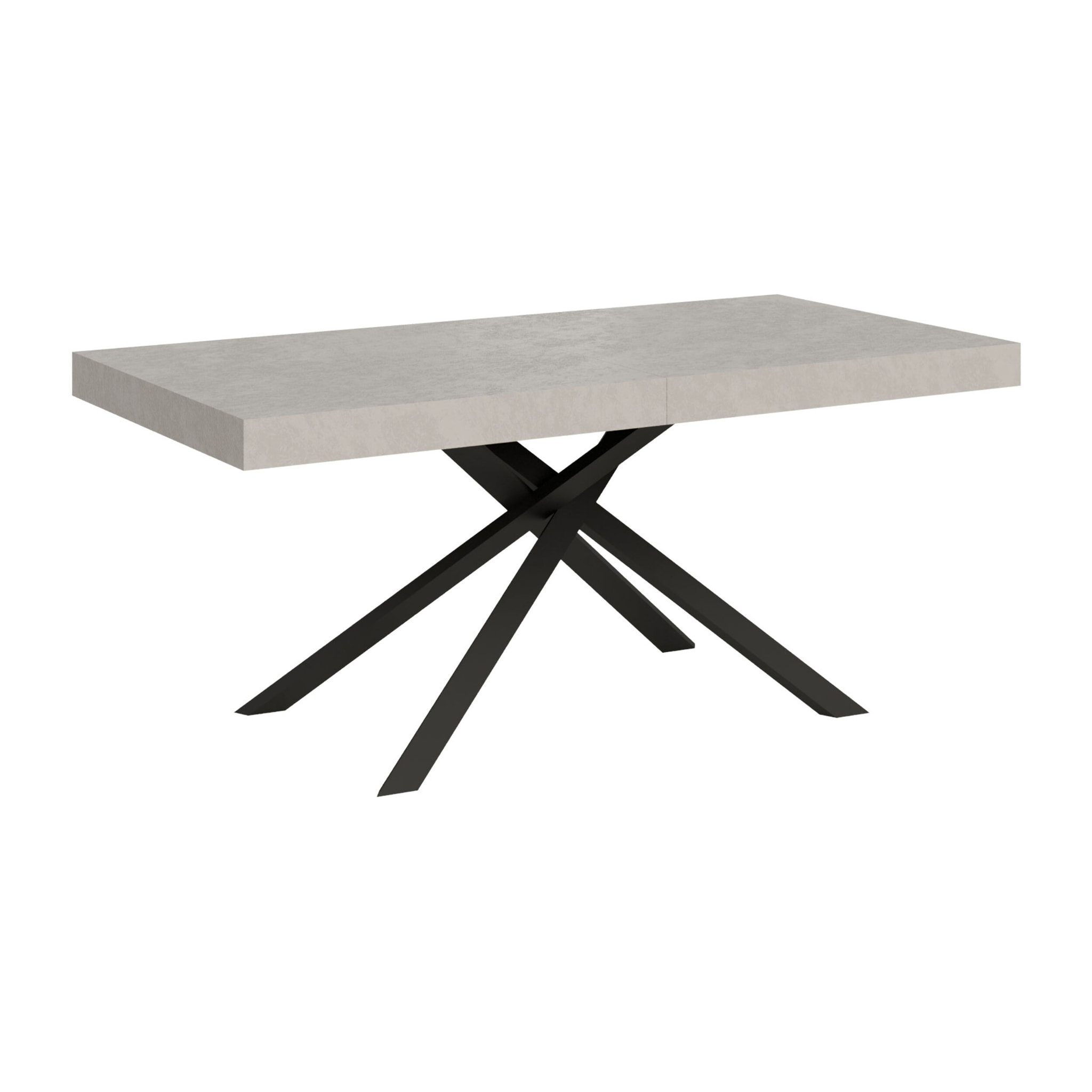 Tavolo allungabile 90x180/440 cm Karida cashmere gambe antracite