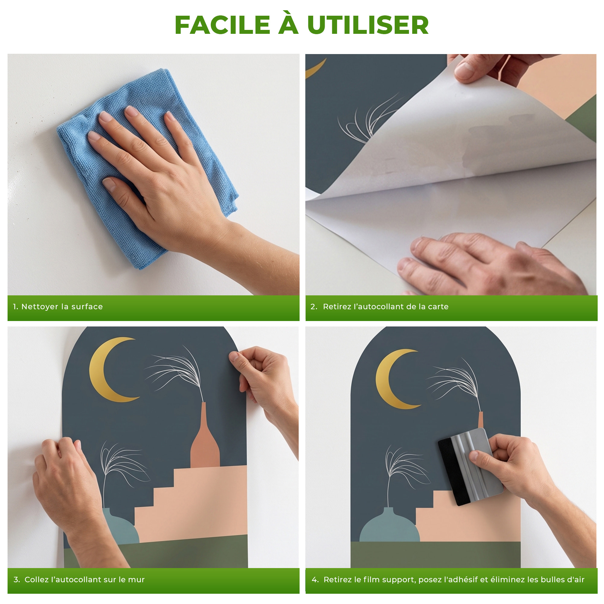 Papier peint intissé pré-encollé fresques géantes - ARCHE NUIT PAISIBLE