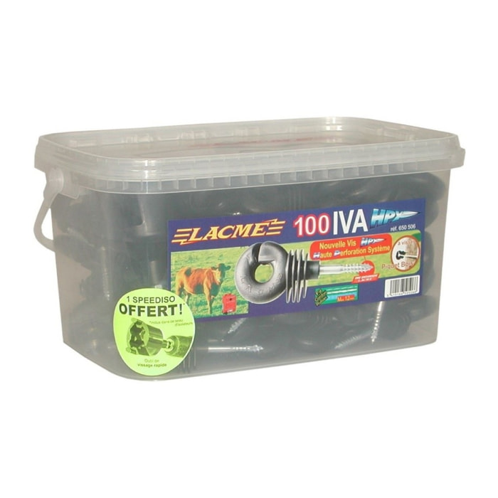 boite de 100 Isolateurs IVA-HPX LACME - 650506