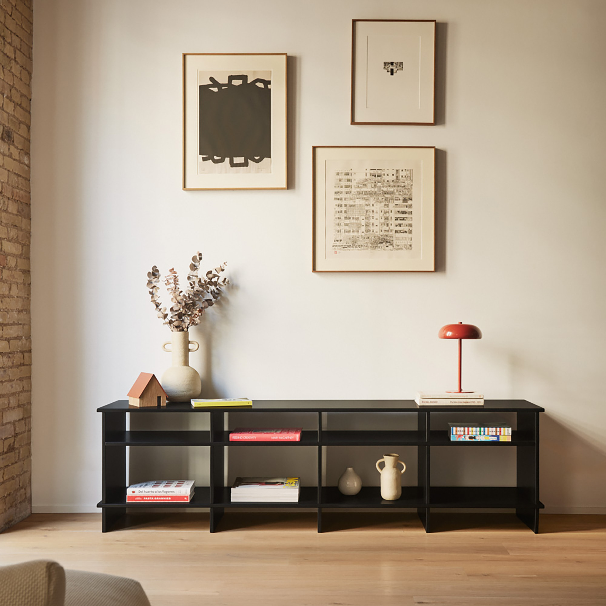 Mueble de televisión Inari negro