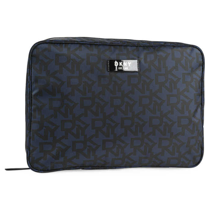 Bolsa Organizador De Equipaje Dkny Dkny-922 Signature Packing Cubes Navy Exploded Logo
