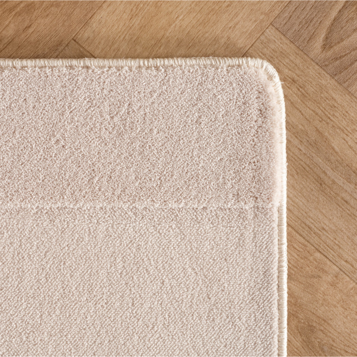 LENNY - Tapis de salon creme au design artistique