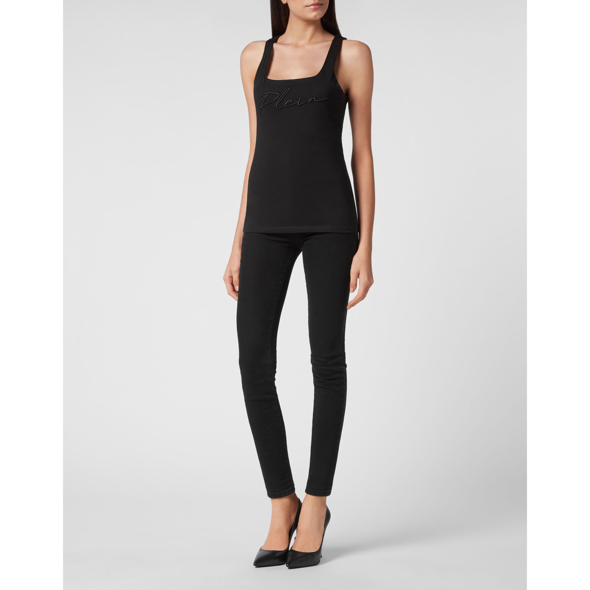 PHILIPP PLEIN Camiseta de tirantes SIGNATURE