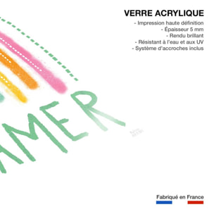 Cadre deco Dreamer graphic Tableau plexiglas