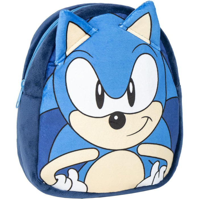 Mochila Guarderia Personaje Peluche Sonic