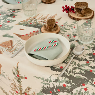 Nappe Anti-tâches Toucher du Tissu Christmas Ciervo