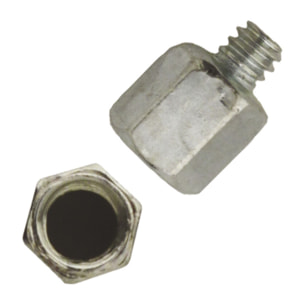 Raccord de jonction hexagonal mâle-femelle en acier zingué - Ø M8 x 150 / M7 - 15 mm - Boite de 50 - SCELL-IT - RMFHEXM8M7
