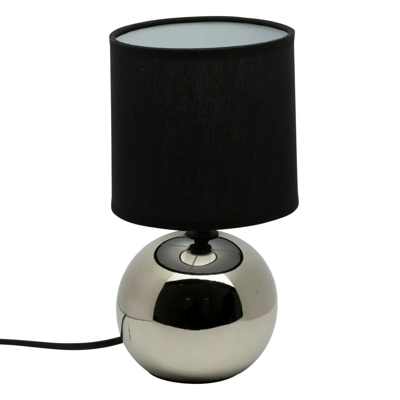 Lampe céramique "Timéo" H25cm argent