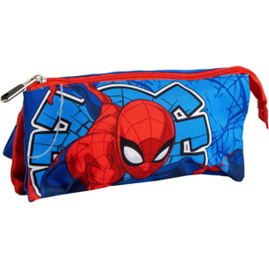 Estuche Portatodo 3 Compartimentos Spiderman
