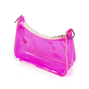 Zerfaliu bolso de hombro mini en PVC transparente.